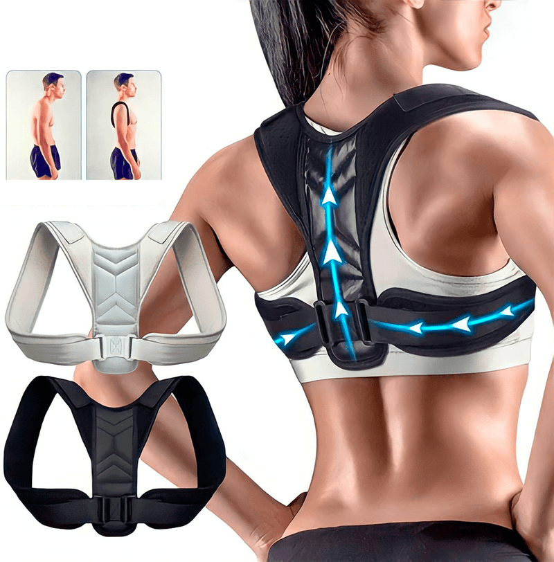 Corretor Postural Ajustável Alivium - Coluna, Ombro e Lombar - HubyShop