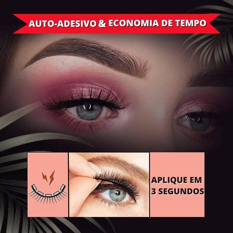 Cílios Adesivos Reutilizáveis - HubyShop