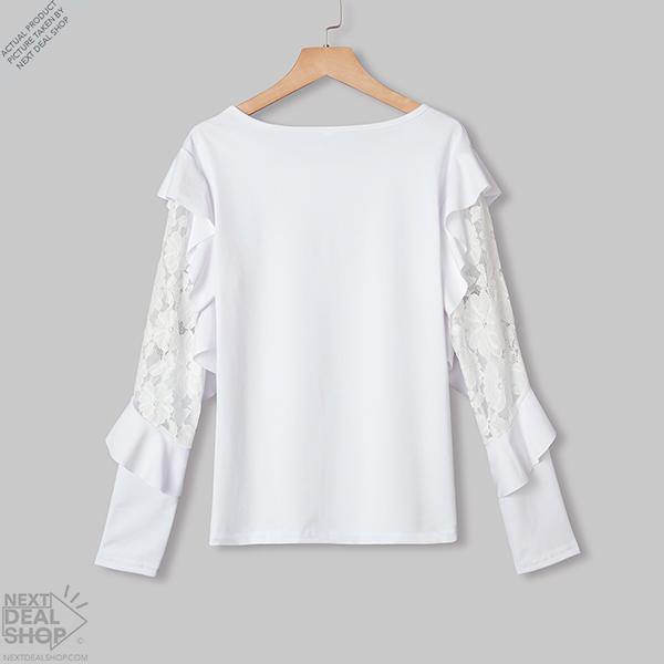 Blusa Feminina Babados Floral - HubyShop