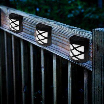 Luz LED de Parede para Jardim com Painel Solar - HubyShop