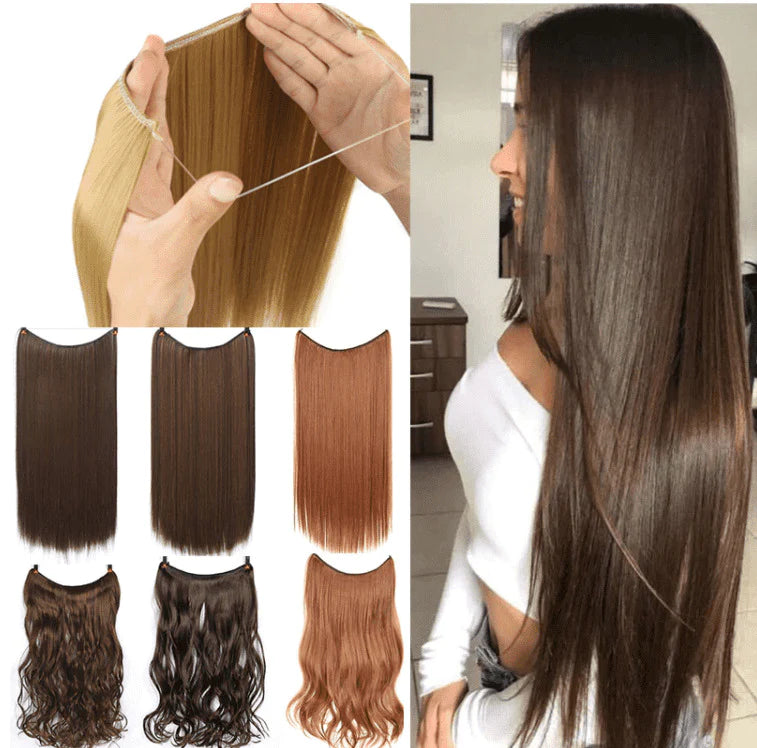 Aplique Mágico de Cabelo Fio Invisível - HubyShop