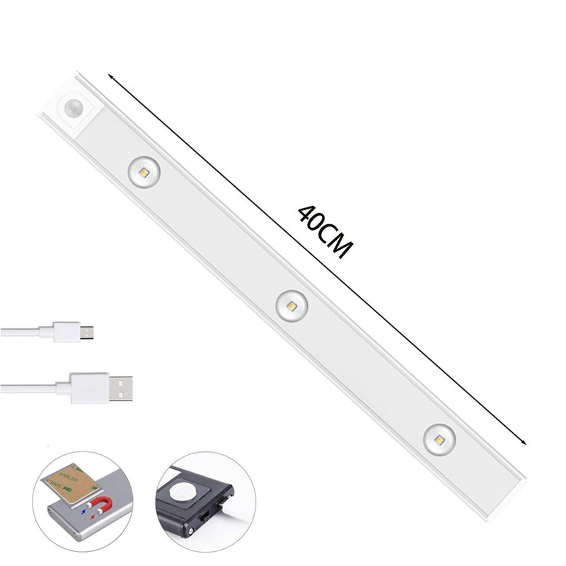 Lâmpada LED Sensor de Movimento - Bateria Recarregável - HubyShop