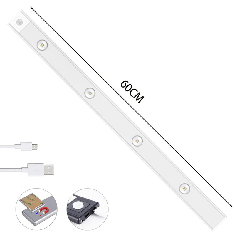 Lâmpada LED Sensor de Movimento - Bateria Recarregável - HubyShop