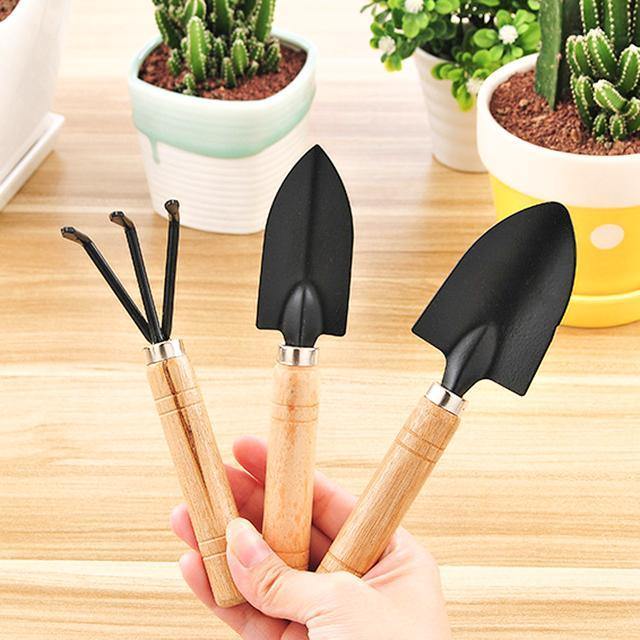 3 Peças de Mini Ferramentas de Jardinagem - HubyShop