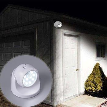 Luz Externa Sem Fio com Sensor de Movimento - É Só Grudar na Parede e Pronto! - HubyShop