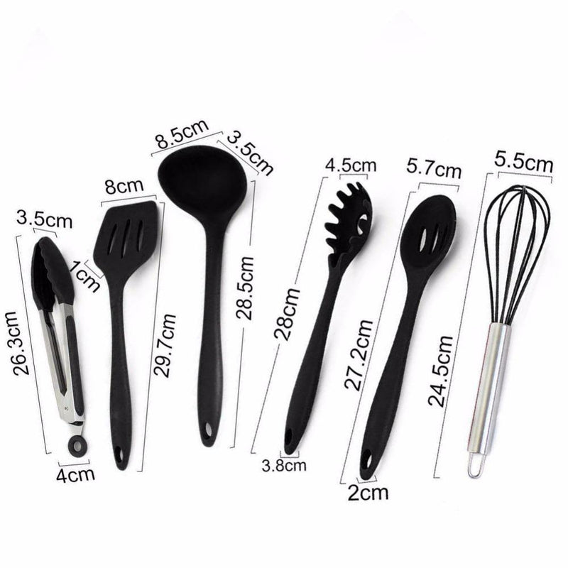 Conjunto de Utensílios em Silicone - HubyShop